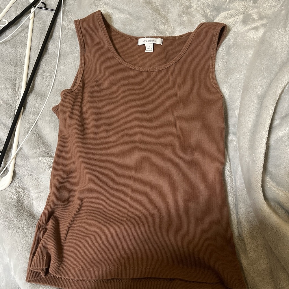 CROFT & BARROW Women's Brown Tank Top